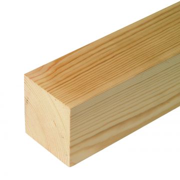 Pressure Treated Pointed Square Fence Post - 100mm x 100mm x 2.4m 