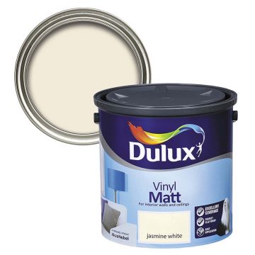 Dulux Vinyl Matt Jasmine White 2.5l
