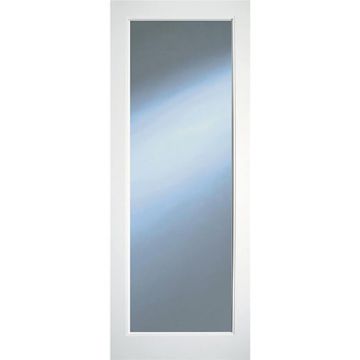 Indoors Kenmore Clear Glazed Single Panel Shaker Door - White - 80 Inch x 32 Inch (2032mm x 813mm)