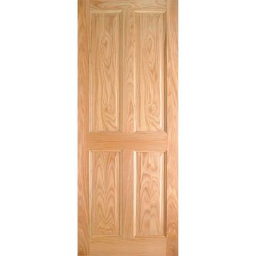 Indoors Lawrence 4 Panel Pre-Finished Oak Door - 78 Inch x 30 Inch (1981mm x 762mm)