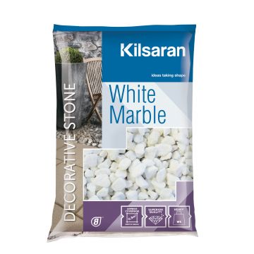 Kilsaran White Marble Decorative Stone - Small Bag 25kg