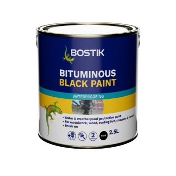 Bostik Waterpoof 2.5lt Black Paint