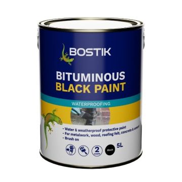 Bostik Waterproof 5lt Black Paint