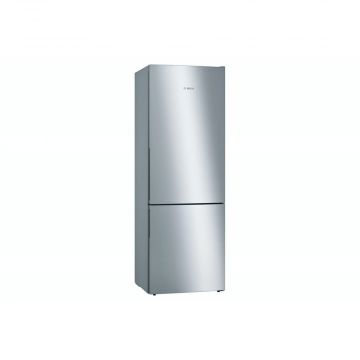 Bosch Serie 6 Freestanding Fridge Freezer -  Brushed Steel | KGE49AICAG