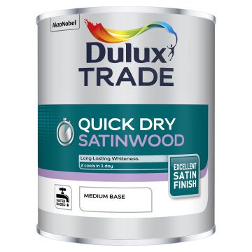Dulux Trade Quick Dry Satinwood Medium Base 1l