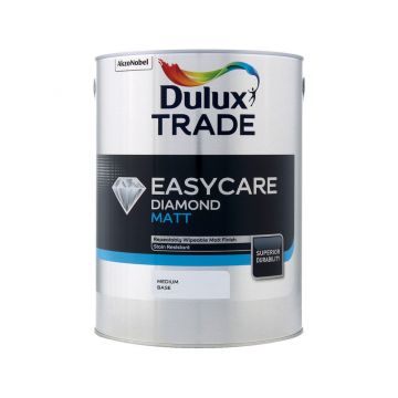 Dulux Trade Easycare Diamond Matt Medium Base 5lt 99.9% Voc