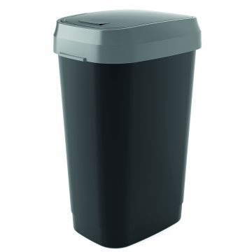 Kis Dual Swing Bin 50l Grey / Black