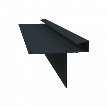 Slate Dry Verge Alu. (T2) 18mm Black 3m