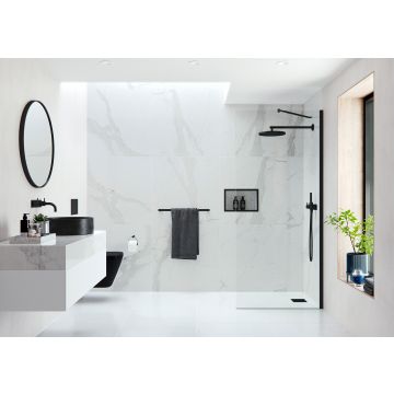 Ayo 10mm Modular Wetroom 500mm Black