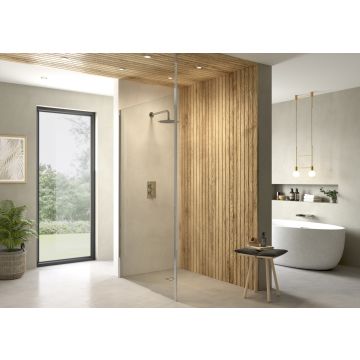 Ayo Floor To Ceiling Stbz Bar Silv 2.6mts High
