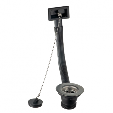 Easi Plumb 11/2" Sink Waste Square Overflow Epfs