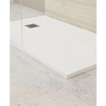 1200 x 900 White Slate Tray Req comes with Trap