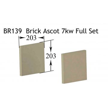 Ascot 7kW Set Of Side Bricks
