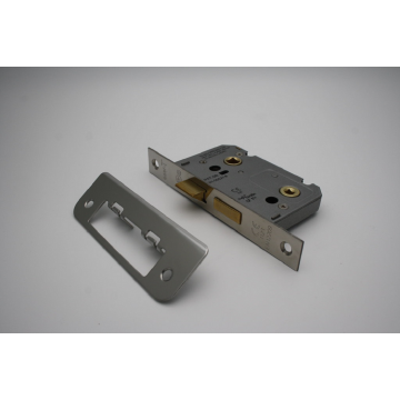 Easi T Bathroom Mortice Lock 75mm Nickel