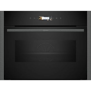 Neff N 70 Built-in 45L Compact Oven with Microwave Function - Graphite Grey | C24MR21G0B