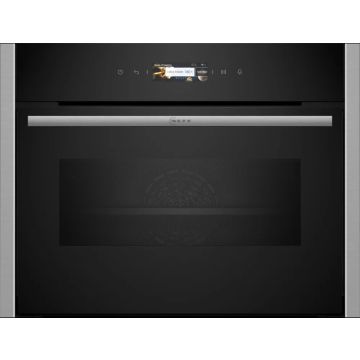 Neff N 70 Built-in 45L Compact Oven with Microwave Function - Stainless Steel | C24MR21N0B