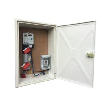 Tricel ESB Meter Box & Door PVC Complete 2 Pin