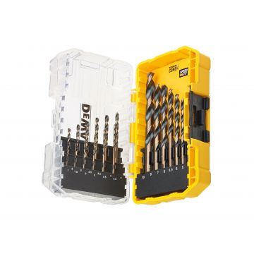 Dewalt 19pc Hss Black And Gold Drill Set