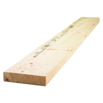 200 x 44 Rough White Deal