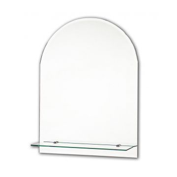 Tema Bevelled Mirror Arched 60 x 45cm 1 Shelf