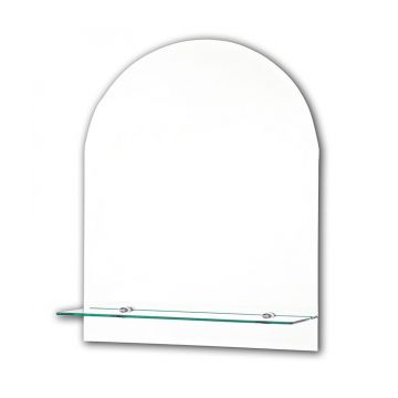Tema Bevelled Mirror 50 x 40 Arch Top & Shelf