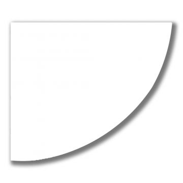 Tema Corner Shelf 300 x 300 x 16 White