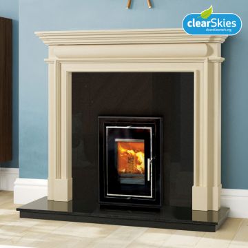 Henley Athens 400 4.8kW Wb Eco Stove Black Glass