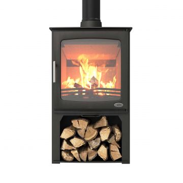 Henley Hazelwood 5kW L/Scape W/Logstore Matt Black