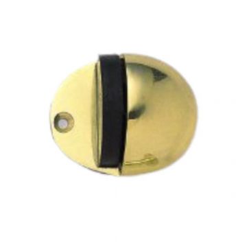 Door Stop Oval Sheilded Brass (1)