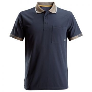 Snickers AW 37.5 Tech Short Sleeve Polo Shirt - Navy - Size: Large