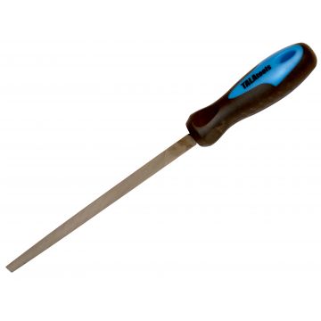 Tala 8in 2nd Cut Three Square File comes with Handle