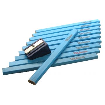 Tala 10pce Carpenters Pencils comes with Sharpener Ta69011