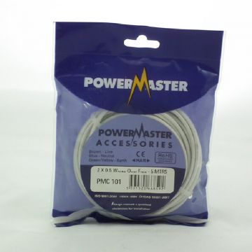 Powermaster 2 X 0.5 SQ MM 5 MTR White Oval Flex | 1764-08