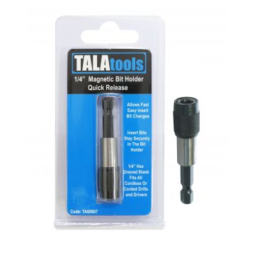 Tala Magnetic Bit Holder 1/4" Quick Release