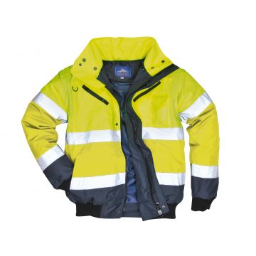 Portwest 3in1 Bomber Jacket C465 Yellow Navy M
