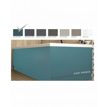 Scandinavian End Bath Panel 800mm Matt O Blue