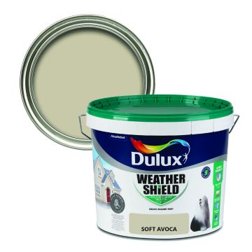 Dulux Weathershield Smooth Masonry Paint - Soft Avoca 10L