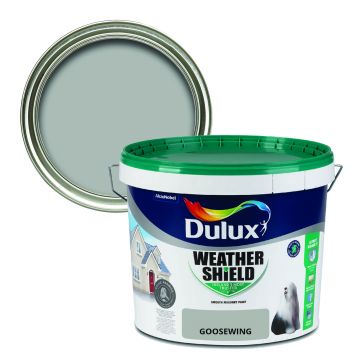 Dulux Weathershield Smooth Masonry Paint - Goosewing 10L