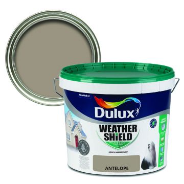 Dulux Weathershield Smooth Masonry Paint - Antelope 10L