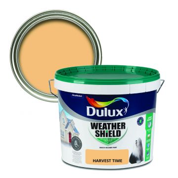 Dulux Weathershield Smooth Masonry Paint - Harvest Time 10L