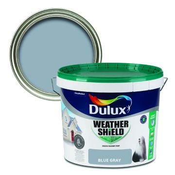 Dulux Weathershield Smooth Masonry Paint - Blue Grey 10L