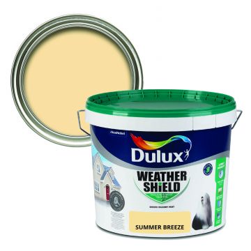 Dulux Weathershield Smooth Masonry Paint - Summer Breeze 10L
