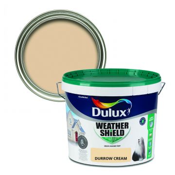 Dulux Weathershield Smooth Masonry Paint - Durrow Cream 10L