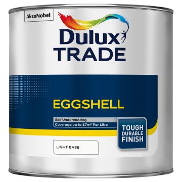 Dulux Trade Eggshell Light Base 1l