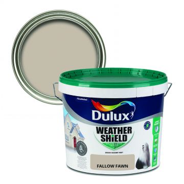 Dulux Weathershield Smooth Masonry Paint - Fallow Fawn 10L