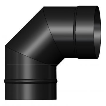 System 7 Vitreous Enamel 125mm x 90deg Bend Gloss