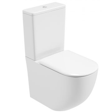 Inspire Fully Shrouded Rimless WC Pack - Soft Close Seat