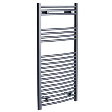 Ashfield Anthracite 1200 x 600 Curved Towel Rail 2405btu