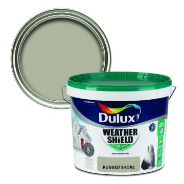 Dulux Weathershield Smooth Masonry Paint - Rugged Shore 10L