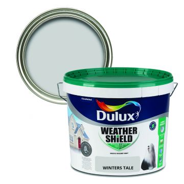 Dulux Weathershield Smooth Masonry Paint - Winters Tale 10L